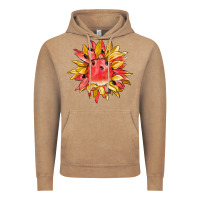 Vintage Coffee watermelon sunflower Vintage Hoodie - BarkalooDesign