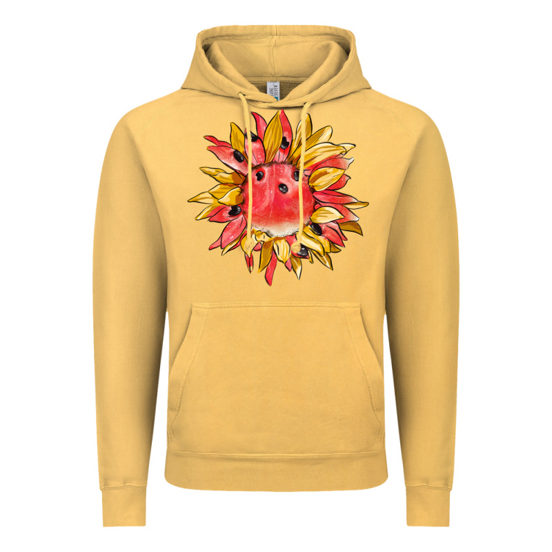 Watermelon Sunflower Vintage Hoodie by BarkalooDesign | Teevron