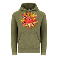 Vintage Olive watermelon sunflower Vintage Hoodie - BarkalooDesign