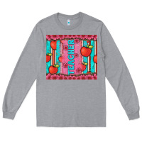 Heather Grey teacher with  flower glitter and serape leopard Long Sleeve Tee - Artiststas