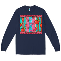 Navy teacher with  flower glitter and serape leopard Long Sleeve Tee - Artiststas