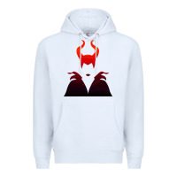 White maleficent Premium Hoodie - artisFamous