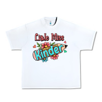 White little miss kindergarten Urban Heavy Tee - RanaPortraitStore