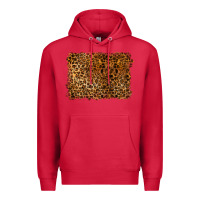 Cardinal handdrawn leopard pattern Premium Hoodie - BarkalooDesign