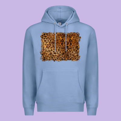 Handdrawn Leopard Pattern Premium Hoodie Designed By Barkaloodesign