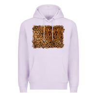 Lilac handdrawn leopard pattern Premium Hoodie - BarkalooDesign