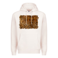 Pale Pink handdrawn leopard pattern Premium Hoodie - BarkalooDesign
