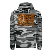 Slate Camo handdrawn leopard pattern Premium Hoodie - BarkalooDesign