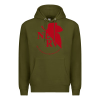Army Green nerv  evangelion Premium Hoodie - artisFamous