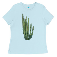 Baby Blue organ pipe cactus Ladies Tee - LillyAllenDesigns