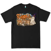 Black Stay Spooky Premium Tee - CowhideDigitalArt