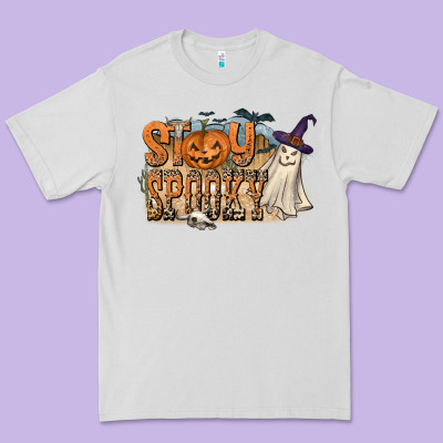 Stay Spooky Premium Tee Designed By Cowhidedigitalart