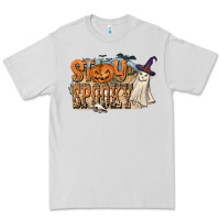 Dove Grey Stay Spooky Premium Tee - CowhideDigitalArt