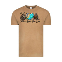 Vintage Camel Peace Love Sea Lion Vintage Tee - LillyAllenDesigns