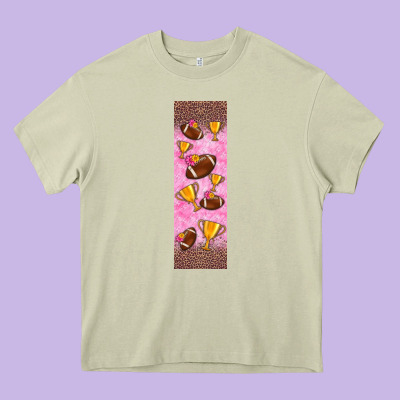 American Football With Lightning Bolt  Pen Wrap Heavy Core Tee Designed By Bundleandbundleshop