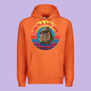 Retro Sunset Just A Girl Who Loves Bigfoot Premium Hoodie Designed By Artisfamous