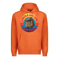 Carrot Retro Sunset Just A Girl Who Loves Bigfoot Premium Hoodie - artisFamous