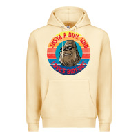 Pina Colada Retro Sunset Just A Girl Who Loves Bigfoot Premium Hoodie - artisFamous