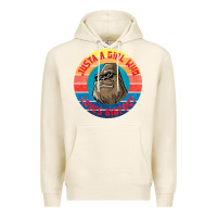 Tofu Retro Sunset Just A Girl Who Loves Bigfoot Premium Hoodie - artisFamous