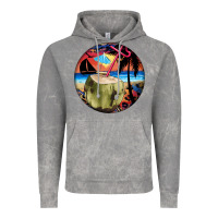 Cloud Rock coconut drink colorful leopard Vintage Hoodie - BarkalooDesign