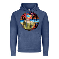 Vintage Denim coconut drink colorful leopard Vintage Hoodie - BarkalooDesign
