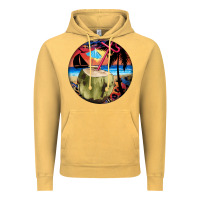 Vintage Mustard coconut drink colorful leopard Vintage Hoodie - BarkalooDesign