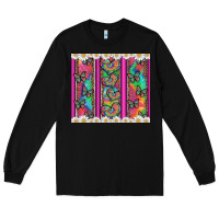 Black tie dye hearts and butterfly with flowers Long Sleeve Tee - Artiststas