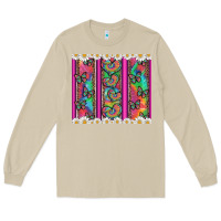 Mushroom tie dye hearts and butterfly with flowers Long Sleeve Tee - Artiststas