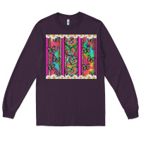 Tie Dye Hearts And Butterfly With Flowers Long Sleeve Tee | Teevron