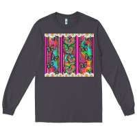 Smoke tie dye hearts and butterfly with flowers Long Sleeve Tee - Artiststas