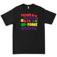 Black proud teacher to ausome students Premium Tee - CowhideDigitalArt