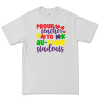Dove Grey proud teacher to ausome students Premium Tee - CowhideDigitalArt