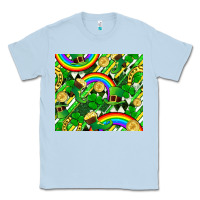 Dusty Blue St. Patrick's Day Classic Tee - FaDigitalArtStudio