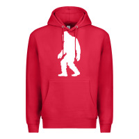 Cardinal bigfoot walking silhouette Premium Hoodie - artisFamous