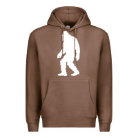 Chestnut bigfoot walking silhouette Premium Hoodie - artisFamous