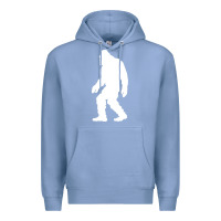 Colony Blue bigfoot walking silhouette Premium Hoodie - artisFamous