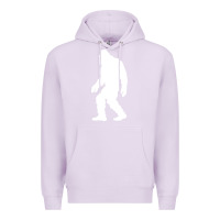 Lilac bigfoot walking silhouette Premium Hoodie - artisFamous