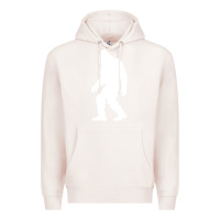 Pale Pink bigfoot walking silhouette Premium Hoodie - artisFamous