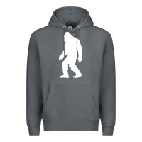 Rock bigfoot walking silhouette Premium Hoodie - artisFamous