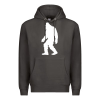 Smoke bigfoot walking silhouette Premium Hoodie - artisFamous