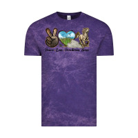 Cloud Purple Peace Love Percheron Horse Vintage Tee - LillyAllenDesigns