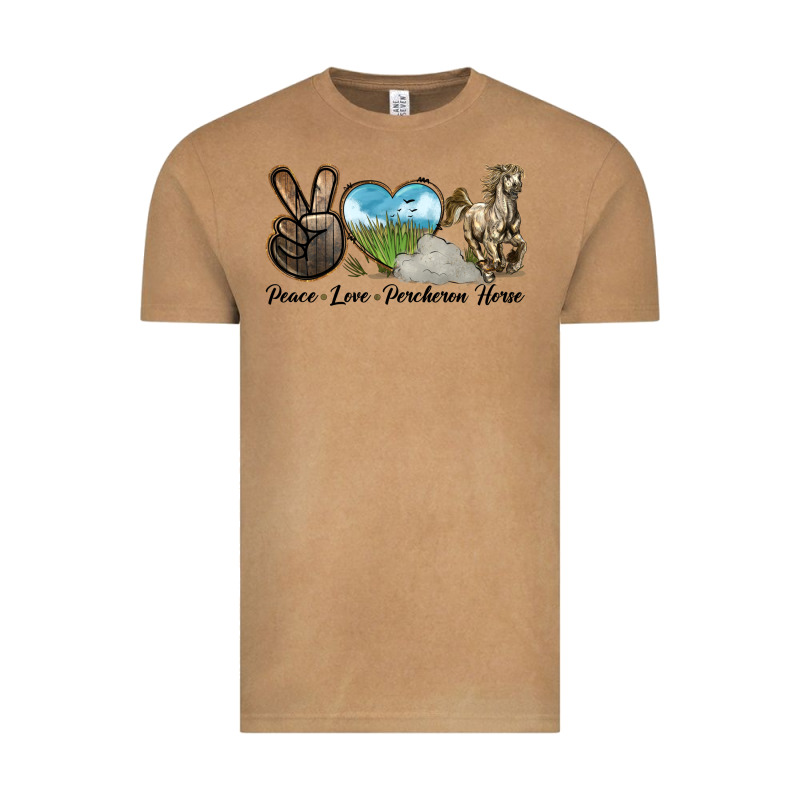 Peace Love Percheron Horse Vintage Tee by LillyAllenDesigns | Teevron