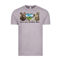 Vintage Zinc Peace Love Percheron Horse Vintage Tee - LillyAllenDesigns