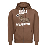 Chestnut Seal nice Of Approval Zipper Hoodie - Bettercallsaul