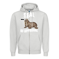 Dove Grey Seal nice Of Approval Zipper Hoodie - Bettercallsaul