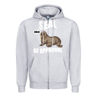 Heather Grey Seal nice Of Approval Zipper Hoodie - Bettercallsaul