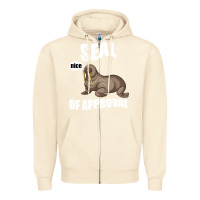 Sandshell Seal nice Of Approval Zipper Hoodie - Bettercallsaul