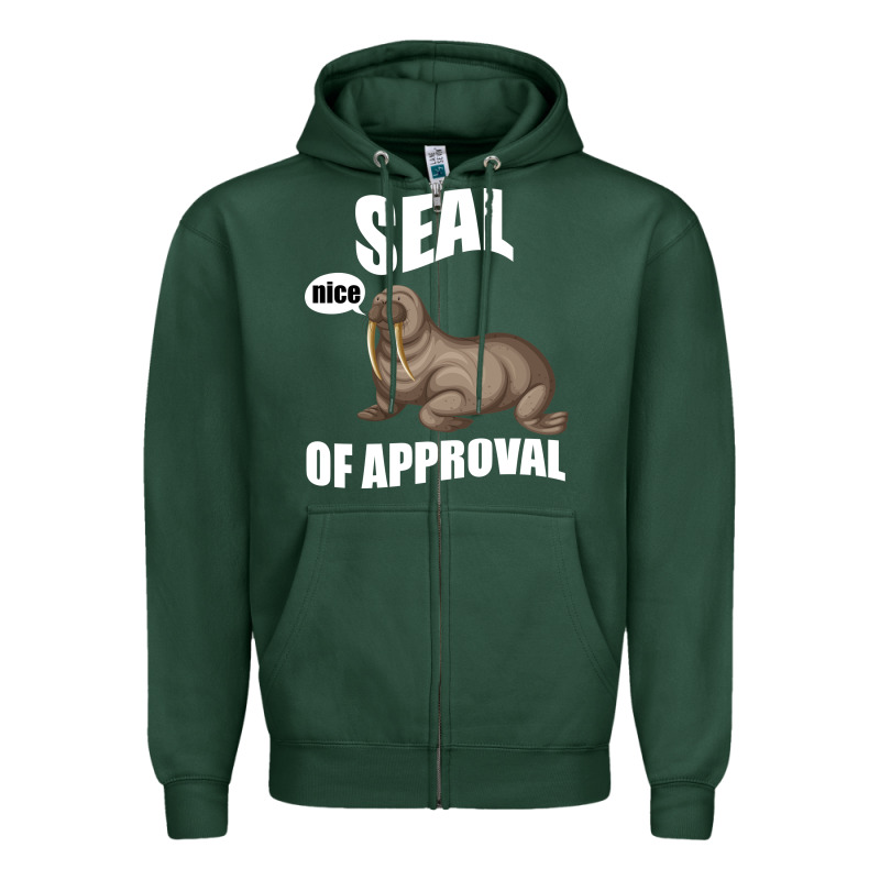 Seal Nice Of Approval Zipper Hoodie by Bettercallsaul | Teevron