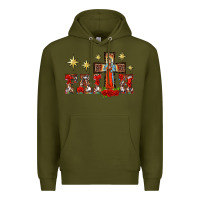 Army Green faith our lady of guadalupe cross Premium Hoodie - BarkalooDesign