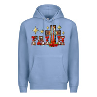 Colony Blue faith our lady of guadalupe cross Premium Hoodie - BarkalooDesign